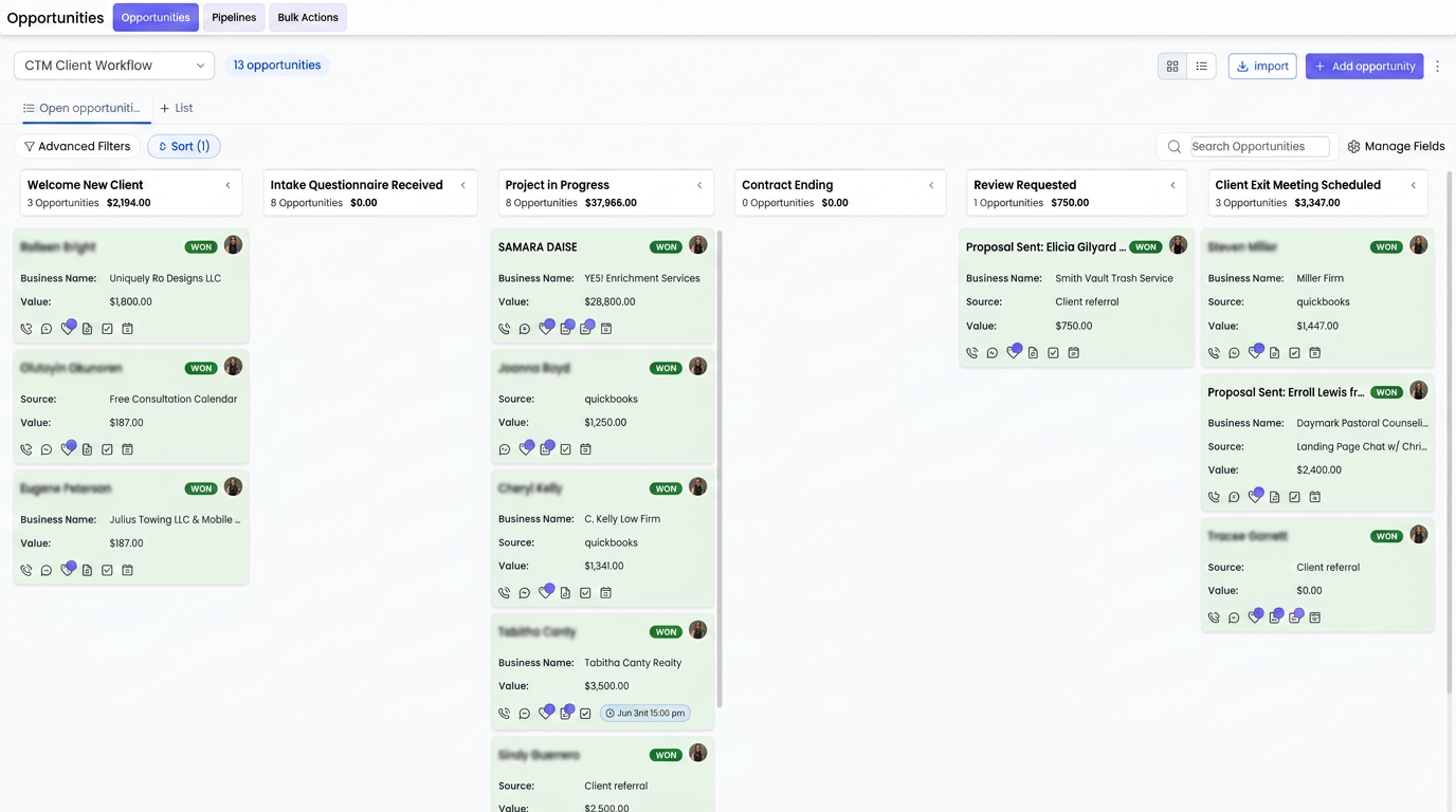 Pipeline & CRM